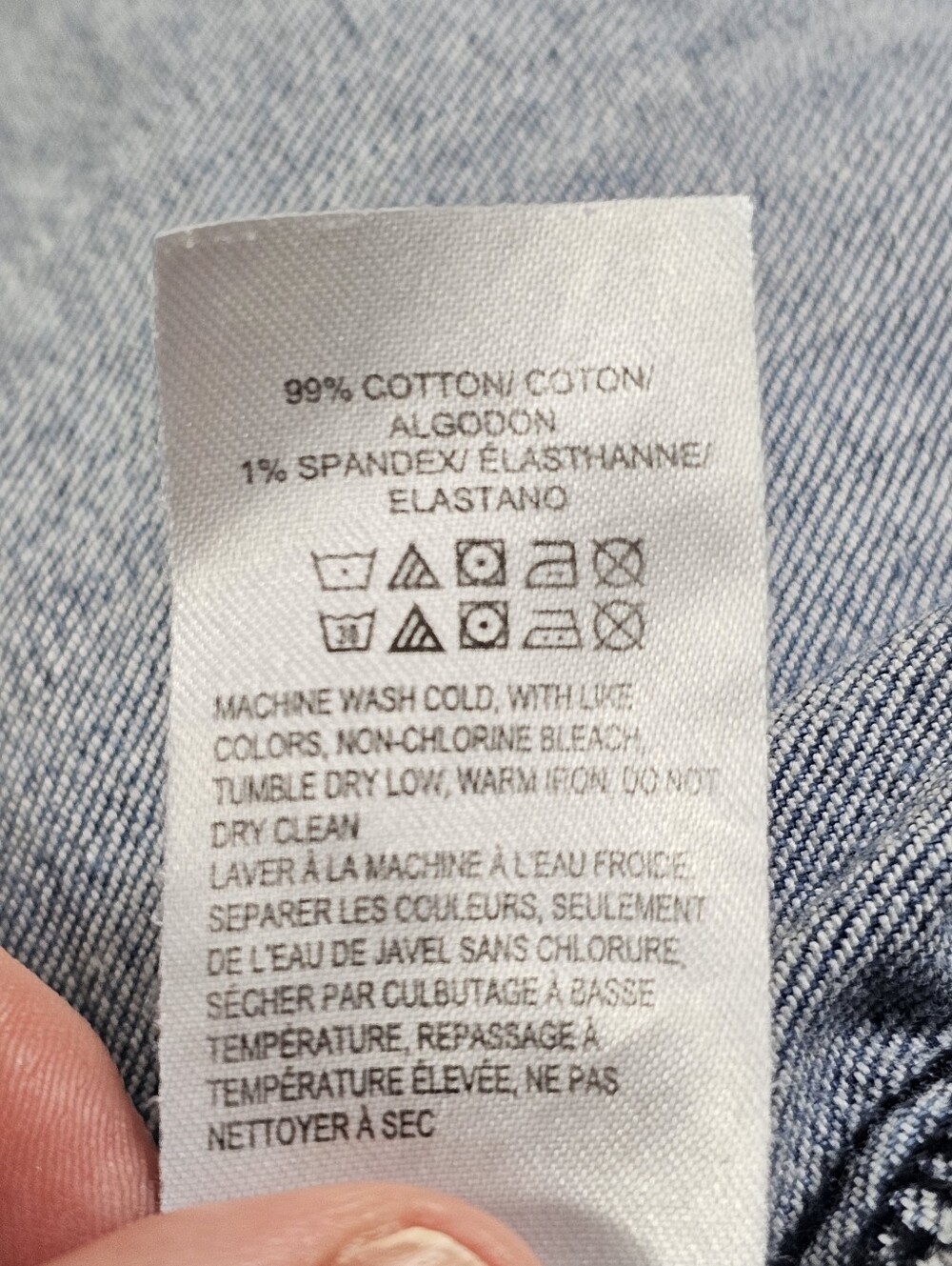LUCKY BRAND Distressed Denim Truckers Jacket S - Picture 7 of 7